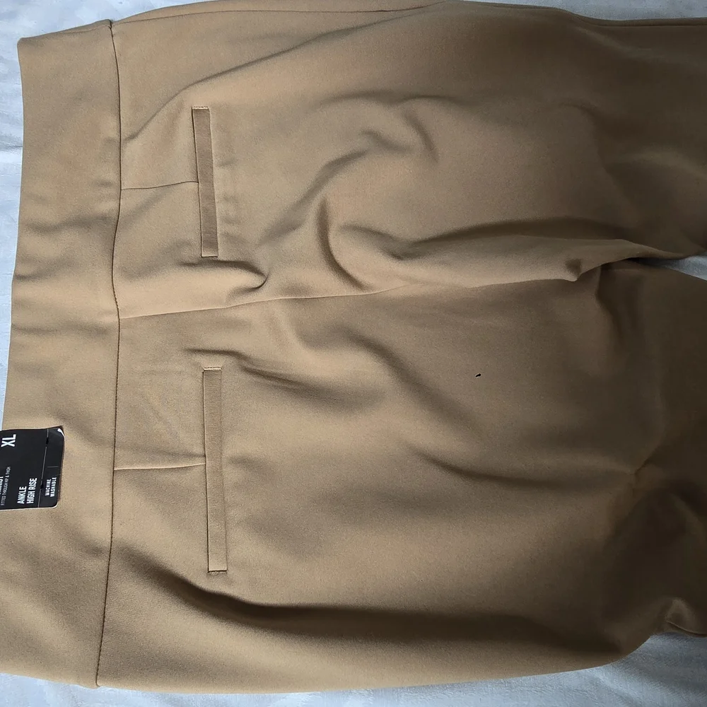 Express Tan Straight Leg Pants - Picture 5 of 5